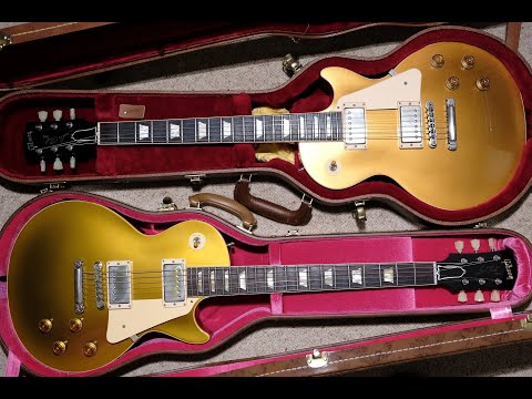 Les Paul Shootout!  Gibson Les Paul Custom 1957 Reissue vs Gibson Les Paul Standard 50s Goldtop