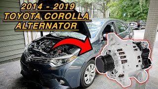 2014 - 2019 Toyota Corolla Alternator Replacement EASY!