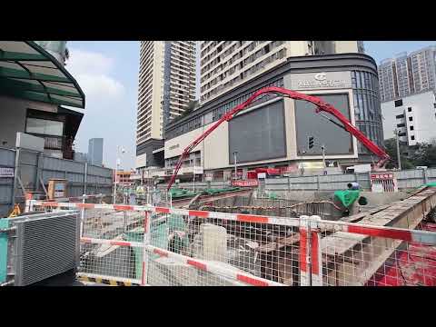 Estrutura principal da estação de metrô sob o rio é concluída em Chengdu, China