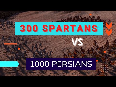 The battle 300 Spartans vs 1000 Persians