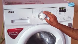 lg front load washing machine demo | how to use front load washing machine fully automatic washer