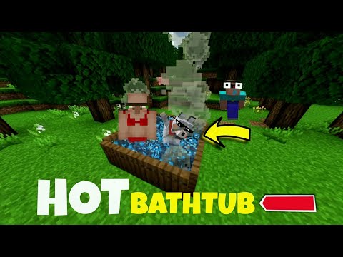🔥MINECRAFT HOT BATHTUB - CRAZY BUILD HACKS!