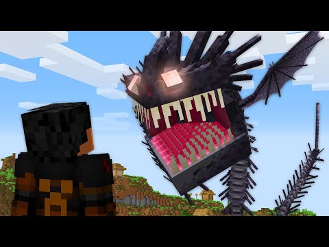 EU DOMESTIQUEI O DRAGÃO MAIS ASSUSTADOR DO MINECRAFT