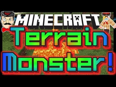 Minecraft Mods - TERRAIN MONSTER ! Disaster Mod Tears Up the Land !