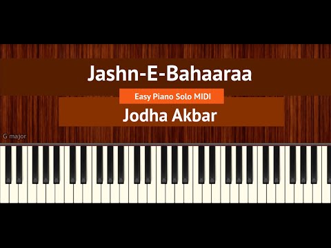 How To Play "Jashn-E-Bahaaraa" (Easy) from Jodhaa Akbar | Bollypiano Tutorial