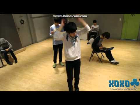 130410 SEVENTEEN Seungkwan singing Only Tears - INFINITE + Mingming dancing