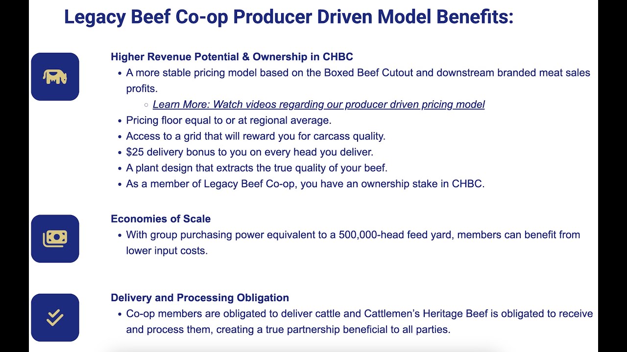 An overview of Legacy Beef Co-op, and the benefits of becoming a member.