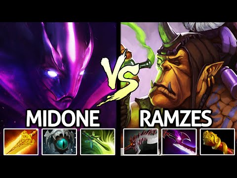 RAMZES Alchemist VS MIDONE Spectre Hard Carry Battle Dota 2