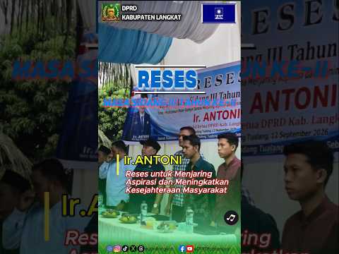 Reses Wakil Ketua DPRD Ir. Antoni Menjemput Aspirasi Warga Desa Tanjung Putus, Padang Tualang
