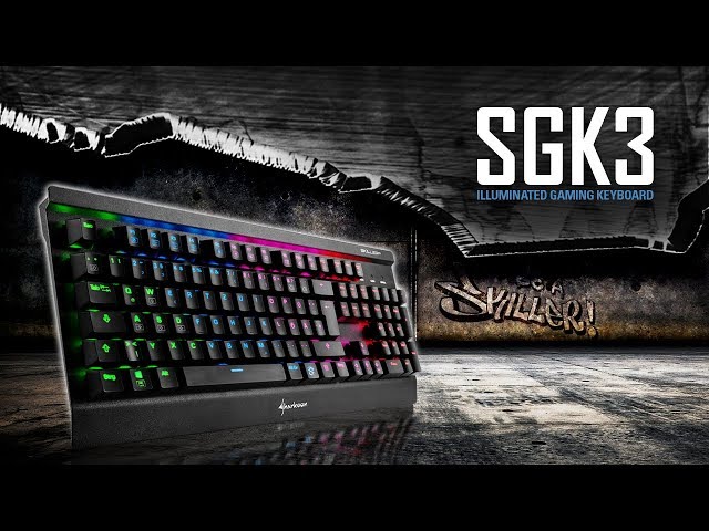 Sharkoon Skiller Mech SGK3 Tastiera Meccanica RGB Kailh Brown video