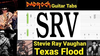 Texas Flood - Stevie Ray Vaughan - Lead Guitar + Bass TABS Lesson