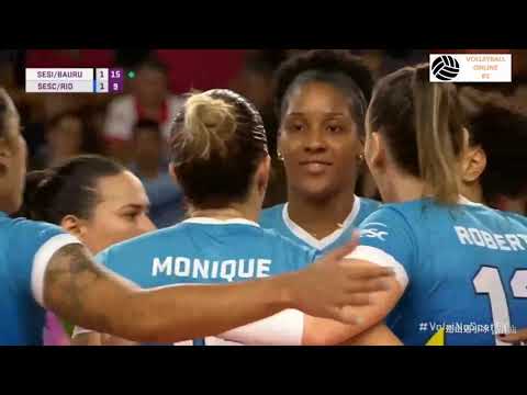 Sesc Rj vs  Sesi Bauru l Quaterfinals l 2018-2019 Brazil Women Volleyball Superliga l 19.03.2019