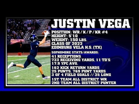 Justin Vega [WR/ATH] Sophomore Highlights