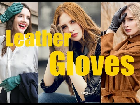 Fashion Women Leather Gloves