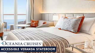 Oceania Allura | Accessible Veranda Stateroom Full Walkthrough Tour & Review | 4K