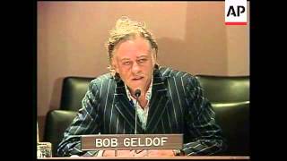 Bob Geldof and British PM  on Africa aid