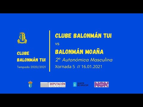 Balonman Tui VS Balonmán Moaña. Jornada 5 1ª Autonómica masculina. 16/01/2021