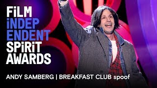 Andy Samberg | Breakfast Club in memoriam tribute | 2018 Film Independent Spirit Awards
