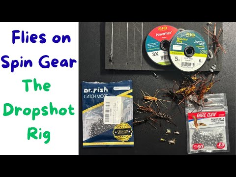 How to rig up the Dropshot Rig - Fish Flies on Spinning Gear