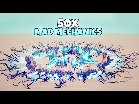 50x MAD MECHANICS vs EVERY FACTION | TABS Gameplay