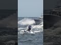 INFLATABLE BOAT TAKES ON INLET! #shorts