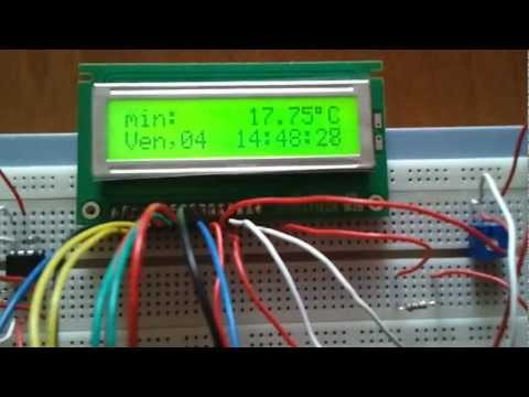 Demonstration of a Clock/Calendar with a Digital Thermometer