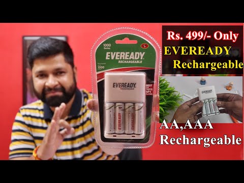 Eveready BP4C AA 1000 NIMH Charger and 4 Rechargeable Batteries White (Only Bulk Order)