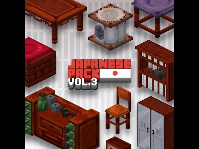 Japanese Furniture Pack Volume 3 Minecraft Texture Pack