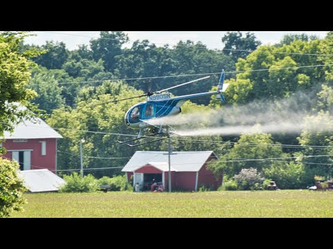 A crop duster landed in my backyard