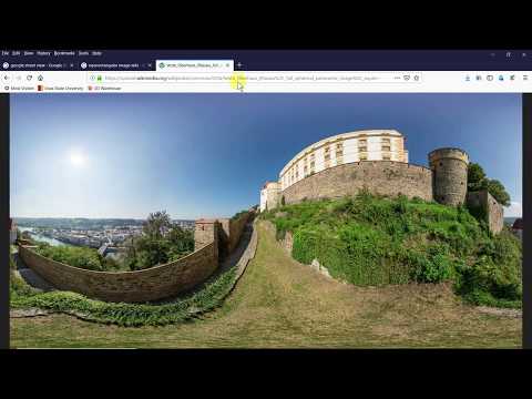 Take Google Street view image (equirectangular image) turn it into one second 360 video in Win 10!