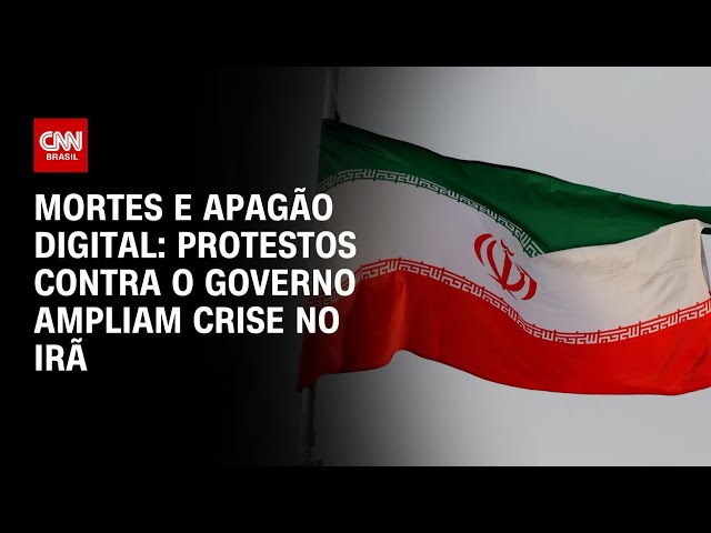 Mortes, prisões de manifestantes e apagão digital ampliam crise no Irã | CNN PRIME TIME