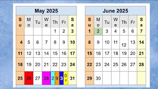 CCSD 2024-25 Academic Calendar Update