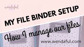 My File Binder Management System