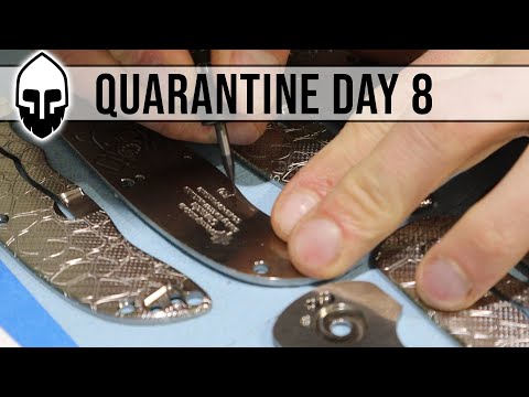 Quarantined Shop Life - Day 8 Pandemic knife progress!