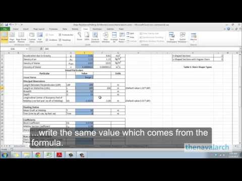 Ship Resistance Calculation Spreadsheet (www.thenavalarch.com)
