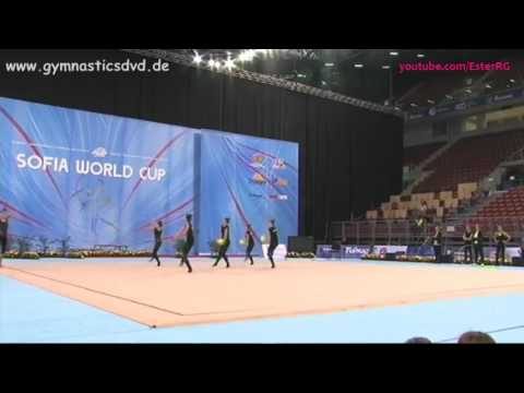 Ukraine 3 balls 2 ropes Podium Training 2 - WC Sofia 2017