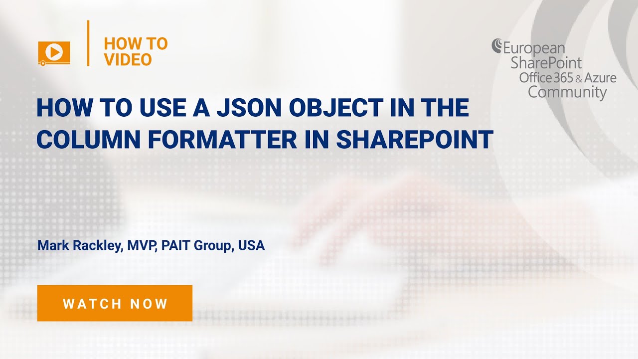 How To use a JSON object in the column formatter in SharePoint How To use a JSON object in the column formatter in SharePoint