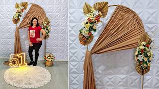 SIMPLES e LINDO 😍 ARCO DE FLORES Romano | Como Fazer Decoração para Aniversário e Festas