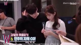Download lagu [2016, Aug 20th | ENG-INDOSUB] #WTwoWorlds BTS - Kitchen Scene | #W Ep. 08 mp3