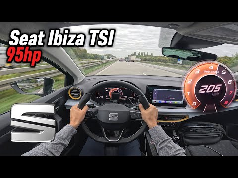 2025 Seat Ibiza 1.0 TSI Manual (95 hp) | POV Autobahn Test Drive in Germany