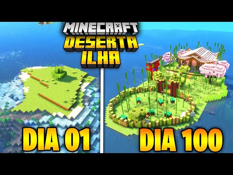 SOBREVIVI 100 DIAS EM UMA ILHA DESERTA MINECRAFT HARDCORE - O FILME
