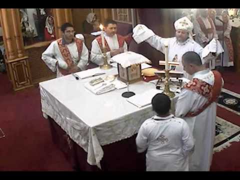 English liturgy from St. Mary Coptic Church of Chicago - Fr. Yohanna Naseef - November 18th 2012