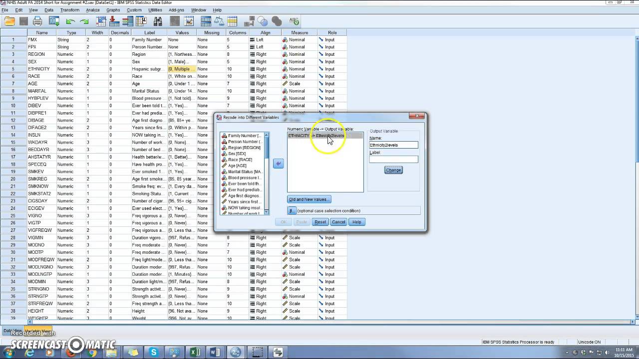 More Guidance for SPSS Assignment #2