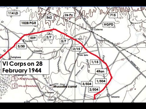 The final German assault on the Anzio beachhead on 28 February-3 March 1944.