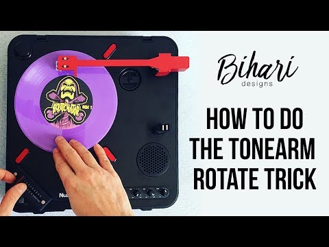 PT01 Tonearm Rotate Trick tutorial