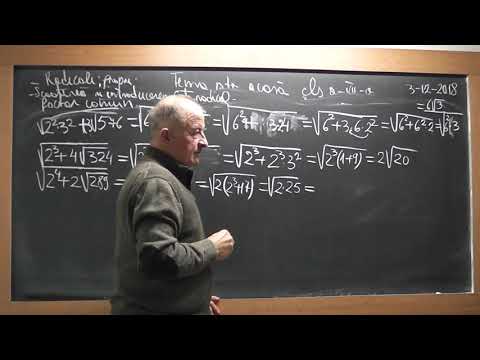 3/3 Lectia 1767 Clasa 7 Radicali Scoaterea / Introducerea unui numar sub radical Factor comun Puteri