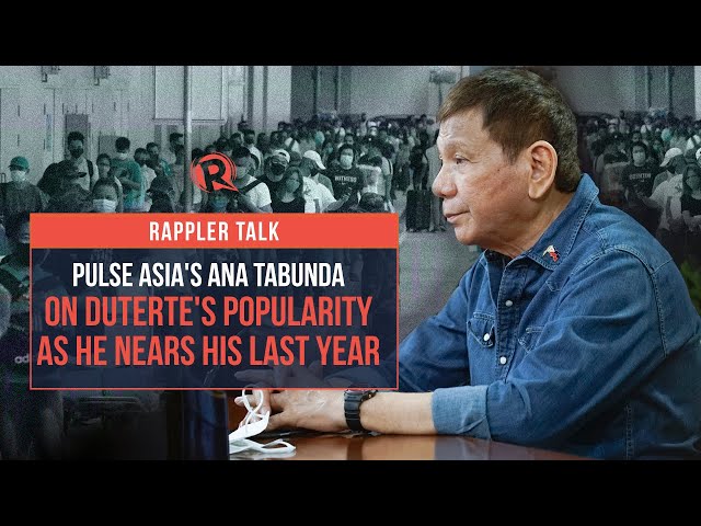 Rappler Talk: Duterte’s popularity as he nears last year of presidency