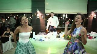 Dancing with the bridesmaids - we totally loose it! - P&F wedding -