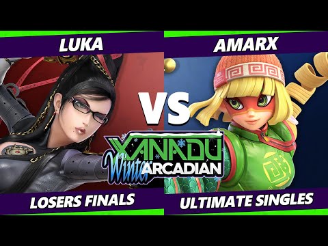 Xanadu Winter Arcadian Losers Finals - AmarX (Min Min) Vs. Luka (Bayonetta) Smash Ultimate - SSBU