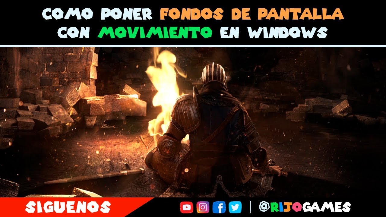 Aprende como poner [FONDOS DE PANTALLA] con MOVIMIENTO en windows | (ANIMADO)